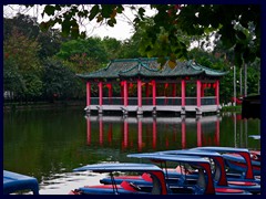 Hiring boats and pavilion, Yuexiu Park.